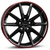 Janta aliaj Borbet LX19 8.0x19 5x112 ET50 BGRR - Black Glossy Rim Red