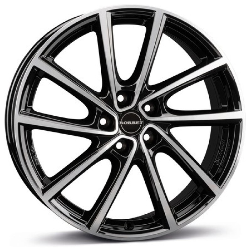 Janta aliaj Borbet V 7.0x19 5x112 ET43 BPG - Black polished glossy