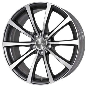 Janta aliaj Brock B32 8.5x19 5x112 ET55.2 HGVP - Himalaya-Grey Front-Poliert