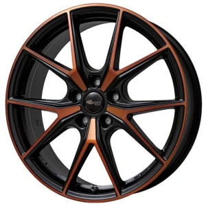 Janta aliaj Brock B40 8.0x19 5x112 ET50 BOM - Black Orange Matt