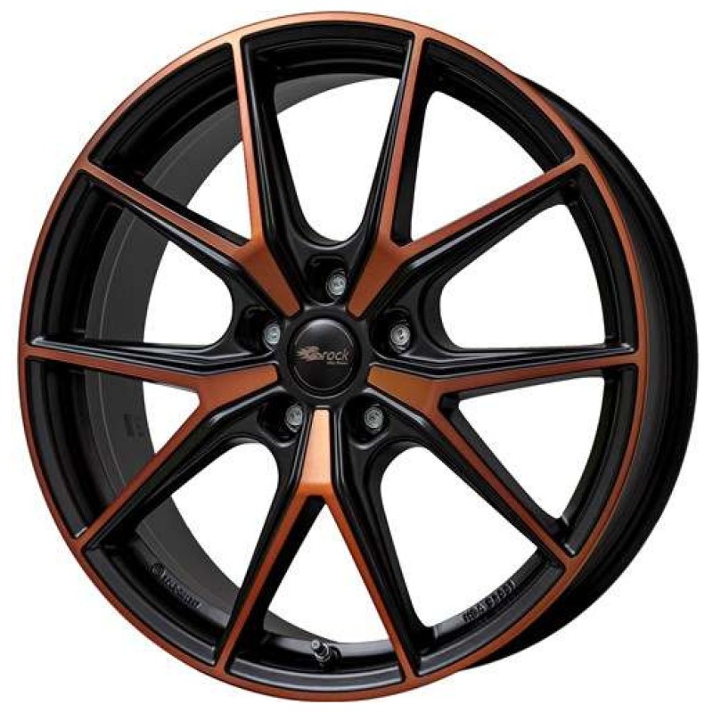 Janta aliaj Brock B40 8.0x19 5x112 ET50 BOM - Black Orange Matt