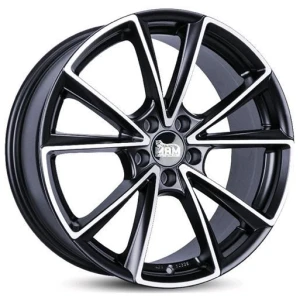 Janta aliaj MAM Leichtmetallräder A5 8.0x19 5x112 ET45 MBFP - Matt Black Front Polished