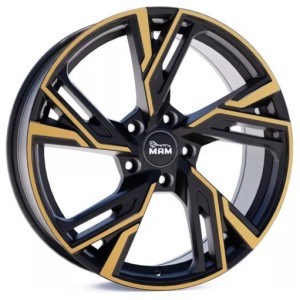 Janta aliaj MAM Leichtmetallräder RS5 8.5x19 5x112 ET30 MBFC -  Matt Black Front Copper