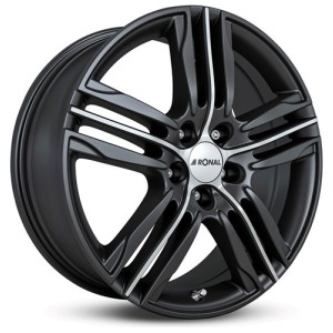 Janta aliaj Ronal R57 7.5x19 5x112 ET51 MBF - Mattschwarz-Frontkopiert