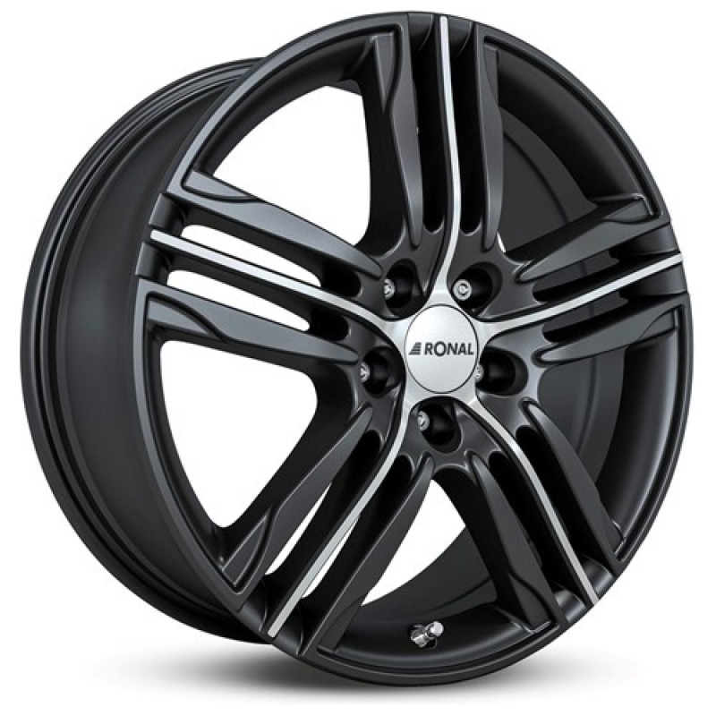 Janta aliaj Ronal R57 7.5x19 5x112 ET33 MBF - Mattschwarz-Frontkopiert