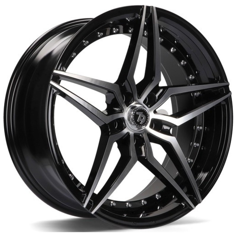 Janta aliaj seventy9 SV-AR 9.5x19 5x120 ET35 BFP - Black Front Polished