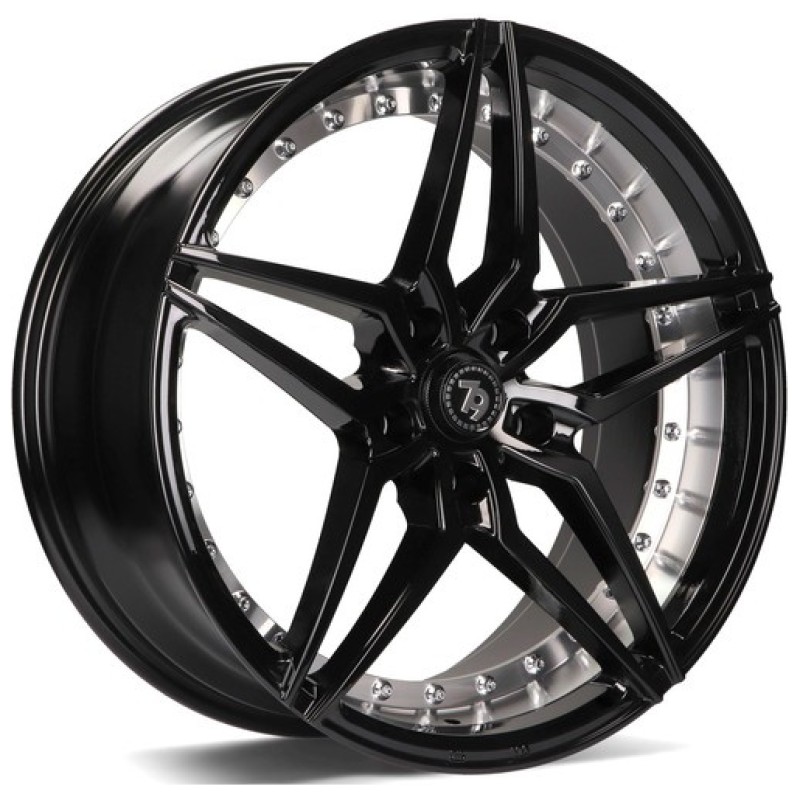 Janta aliaj seventy9 SV-AR 9.5x19 5x120 ET35 BGIP - Black Glossy Inner Polished