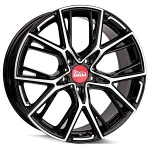 Janta aliaj MAM Leichtmetallräder B4 8.5x19 5x120 ET50 BFP - Black Front Polish
