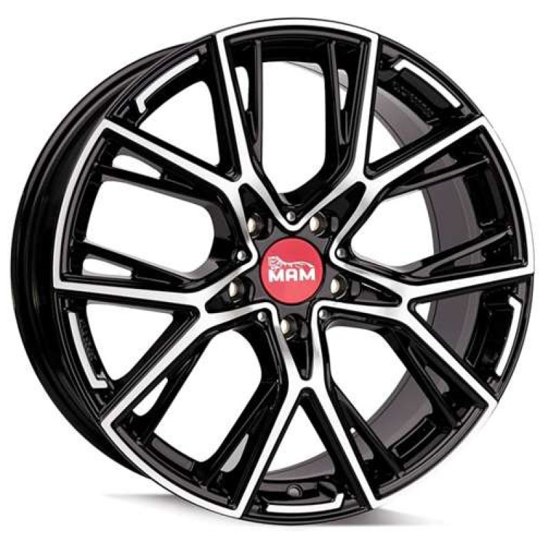 Janta aliaj MAM Leichtmetallräder B4 8.5x19 5x120 ET50 BFP - Black Front Polish