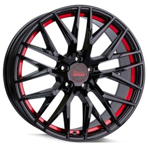 Janta aliaj MAM Leichtmetallräder RS4 8.5x19 5x120 ET35 BPRI - Black Painted Red Inside