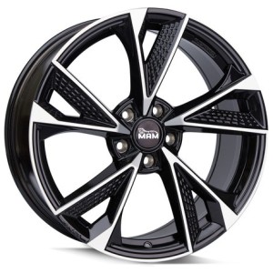 Janta aliaj MAM Leichtmetallräder RS6 8.5x19 5x120 ET35 BFP - Black Front Polished