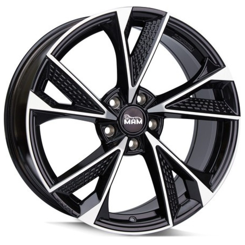 Janta aliaj MAM Leichtmetallräder RS6 8.5x19 5x120 ET35 BFP - Black Front Polished