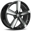 Janta aliaj Carbonado Blast 8.5x20 5x112 ET30 BFPEP - Black front polished edges polished