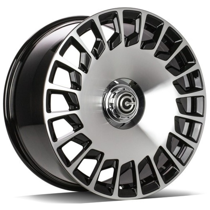 Janta aliaj Carbonado Rebellion 9.5x20 5x112 ET45 BFP - Black Front Polished
