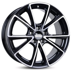 Janta aliaj MAM Leichtmetallräder A5 8.5x20 5x112 ET45 BFP - Black Front Polish