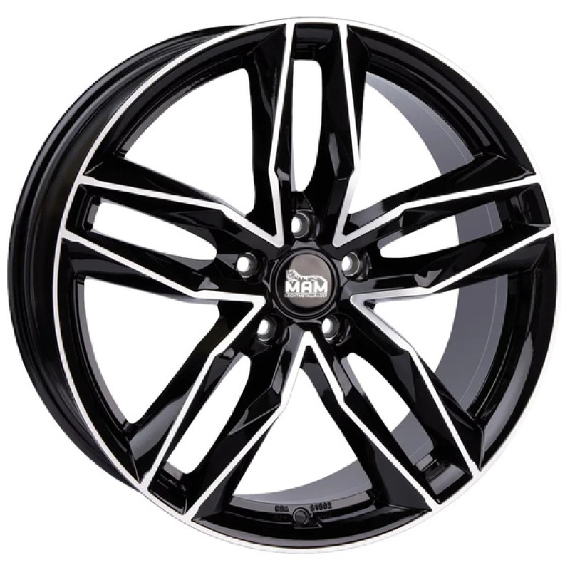 Janta aliaj MAM Leichtmetallräder RS3 8.5x20 5x112 ET30 BFP - Black Front Polish