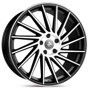 Janta aliaj Keskin Tuning KT17 10.0x22 5x130 ET50 MBFP - Matt Black Front Polished