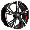 Janta aliaj MAM Leichtmetallräder RS5 7x16 5x100 ET38 BFPRI -  Black Front Polished Red Inside