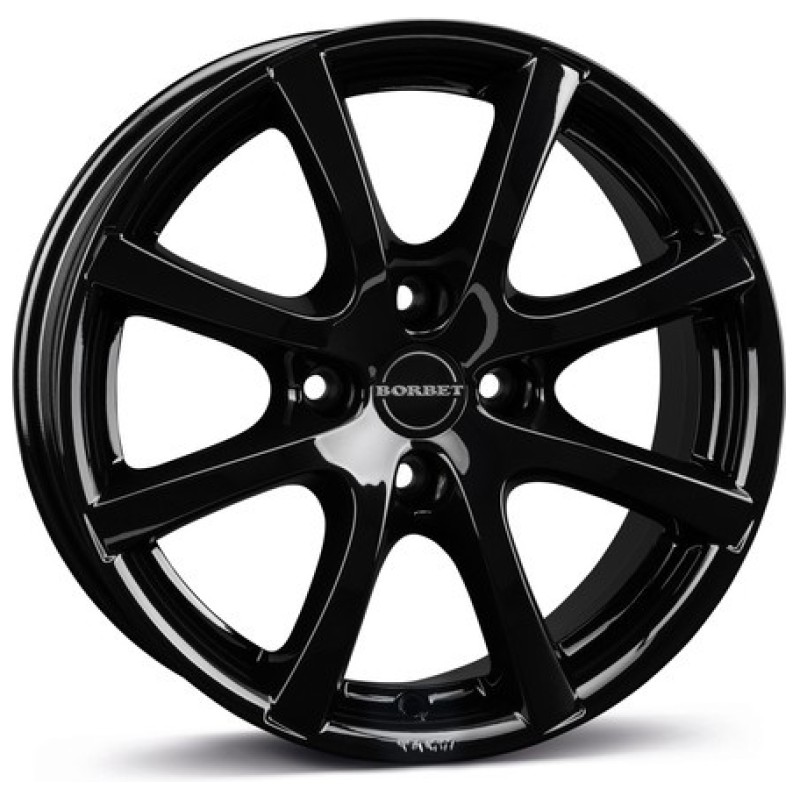 Janta aliaj Borbet LV4 7x17 4x108 ET38 BG - Black Glossy