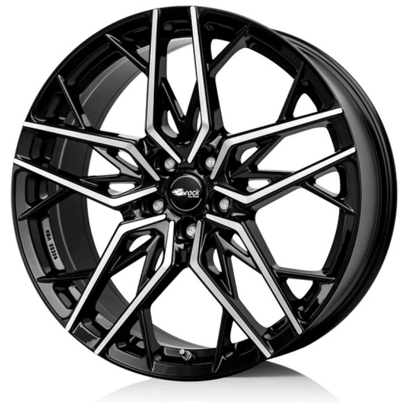 Janta aliaj Brock B44 8x18 5x100 ET35 SGVP - Schwarz Front-Poliert
