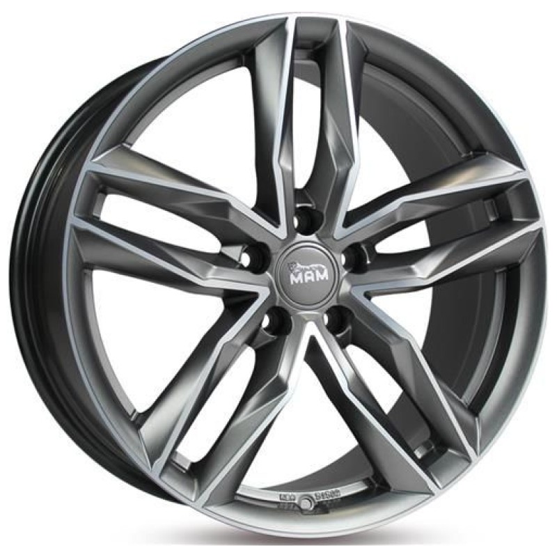 Janta aliaj MAM Leichtmetallräder RS3 8.0x18 5x112 ET45 MPFP - Matt palladium front polish