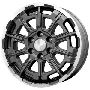 Janta aliaj Brock B45 7.5x18 5x127 ET44.45 HGVP - Himalaya-Grey Front-Poliert