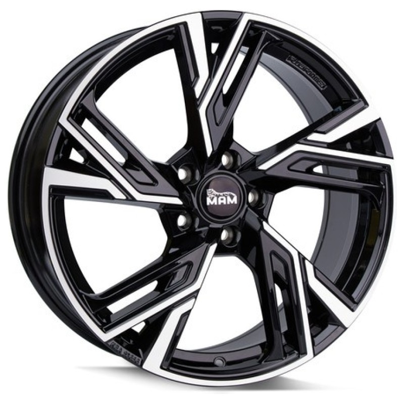 Janta aliaj MAM Leichtmetallräder RS5 8.5x20 5x112 ET30 BFP -  Black Front Polished