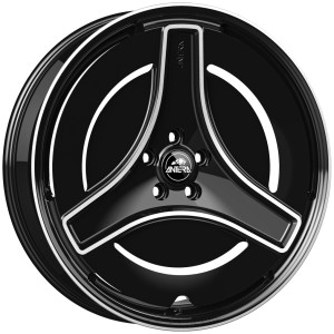 Janta aliaj Antera A303 10x24 5x120 ET35 CB72.6 Black polished