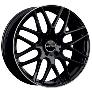 Janta aliaj GMP BERGHEM 8x19 5x114,3 ET40 CB66.1 Black with polished lip