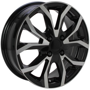 Janta aliaj Import 3391 5.5x15 4x100 ET45 CB60.1 Black polished