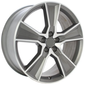 Janta aliaj ORIGINALA AUDI 80A601025T NO CAPS 8x20 5x112 ET39 CB66.45 Anthracite polished
