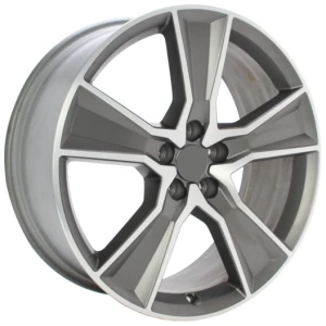 Janta aliaj ORIGINALA AUDI 80A601025T NO CAPS 8x20 5x112 ET39 CB66.45 Anthracite polished