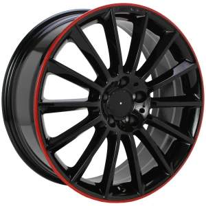 Janta aliaj ORIGINALA MERCEDES A1774011900 8x19 5x112 ET40 CB66.6 Black with red lip
