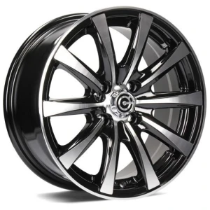 Janta aliaj Carbonado Raven 6.5x15 4x100 ET35 BFP - Black Front Polished