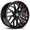 Janta aliaj seventy9 SV-C 8.5x19 5x112 ET40 BGRIL- Black Glossy Red Inner Lip