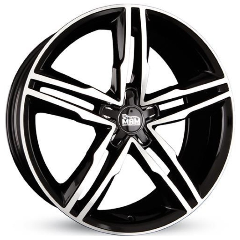 Janta aliaj MAM Leichtmetallräder A1 8.0x19 5x112 ET42 BFP - Black Front Polish