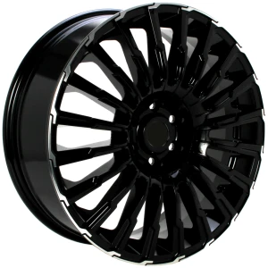 Janta aliaj Spath SP47 8x20 6x130 ET50 CB84.1 Black with polished lip