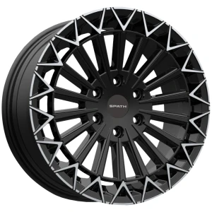 Janta aliaj Spath SP53 7.5x18 6x120 ET48 CB74.6 Black with polished lip