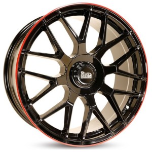 Janta aliaj MAM Leichtmetallräder GT1 8.0x18 5x100 ET45 BPLR - Black Painted Lip Red