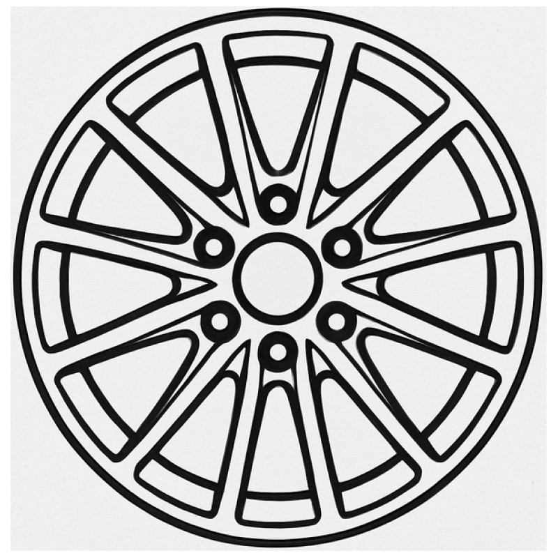 Janta aliaj Diewe Wheels Predator 8x19 5x112 ET43 NE - Nero