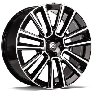 Janta aliaj Carbonado Knockout 9x20 5x108 ET38 BFP - Black Front Polished