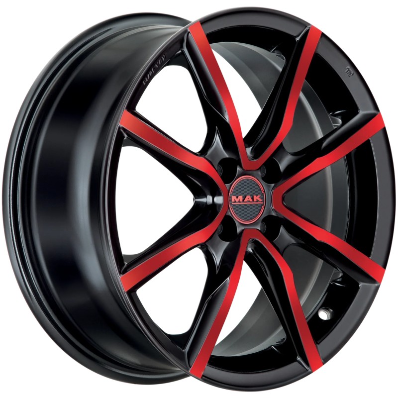 Janta aliaj MAK MILANO 4 4.5x15 4X100 ET35 BLACK AND RED