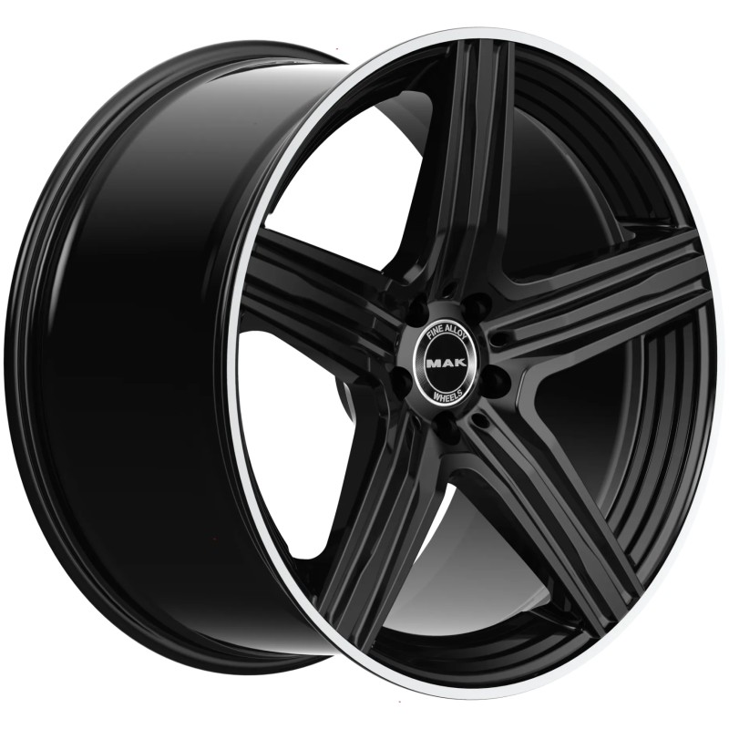 Janta aliaj MAK LEWIS-D 9.5x20 5X112 ET57 GLOSS BLACK MIRROR RING