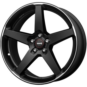 Janta aliaj MOMO Five 8x18 5X100 ET42 Matt Black Polished