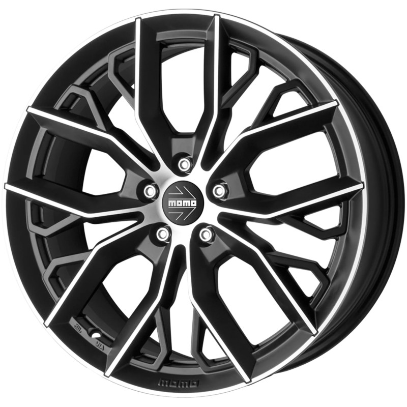 Janta aliaj MOMO Massimo 8x18 5X108 ET42 MATT BLACK POLISHED