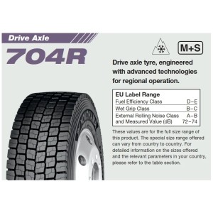 ANVELOPA VARA YOKOHAMA 704R -- 315/70 R22.5 154L