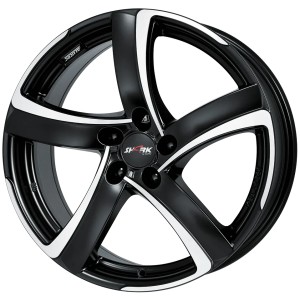 Janta aliaj ALUTEC SHARK 7x17 4X108 ET45 RACING SCHWARZ FRONTPOLIERT
