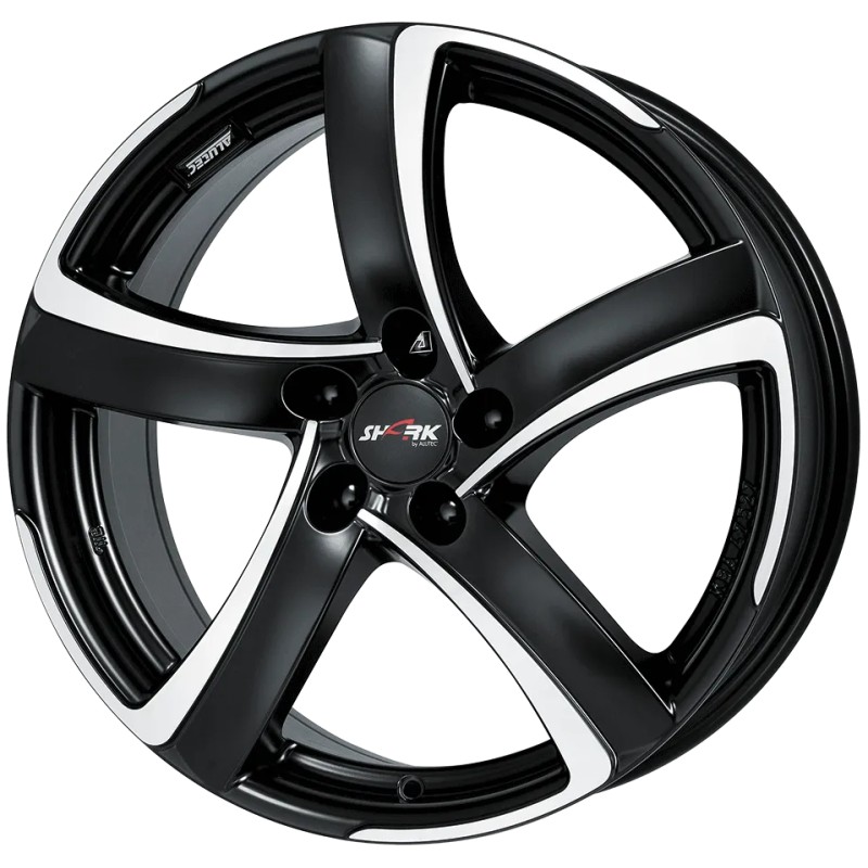 Janta aliaj ALUTEC SHARK 7x17 4X108 ET45 RACING SCHWARZ FRONTPOLIERT