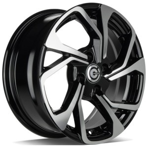 Janta aliaj Carbonado Swift 6.5x15" 4x100 ET35 BFP - Black Front Polished