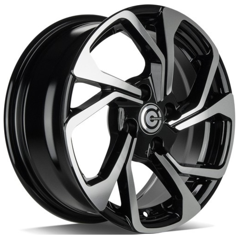 Janta aliaj Carbonado Swift 6.5x15" 4x100 ET35 BFP - Black Front Polished
